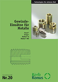 Ausgewählte Druckschrift: 20 (Gewindeeinsätze für Metalle)