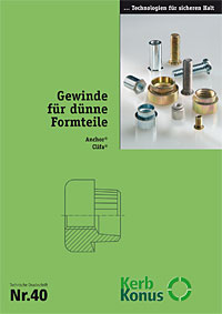 Produkte aus Druckschrift 40 auswählen (Gewinde für dünne Formteile)