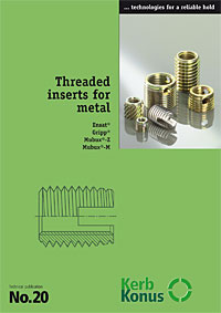 Selected publication: 20 (Threaded inserts for metals)